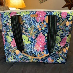 Consuela Jewel Zipper Tote